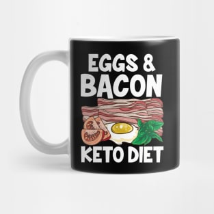 Cute Eggs & Bacon Keto Diet No Carb Dieting Mug